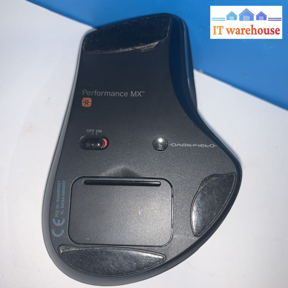 Logitech Performance Mx Wireless Mouse + Usb Dongle Rechargeable Battery