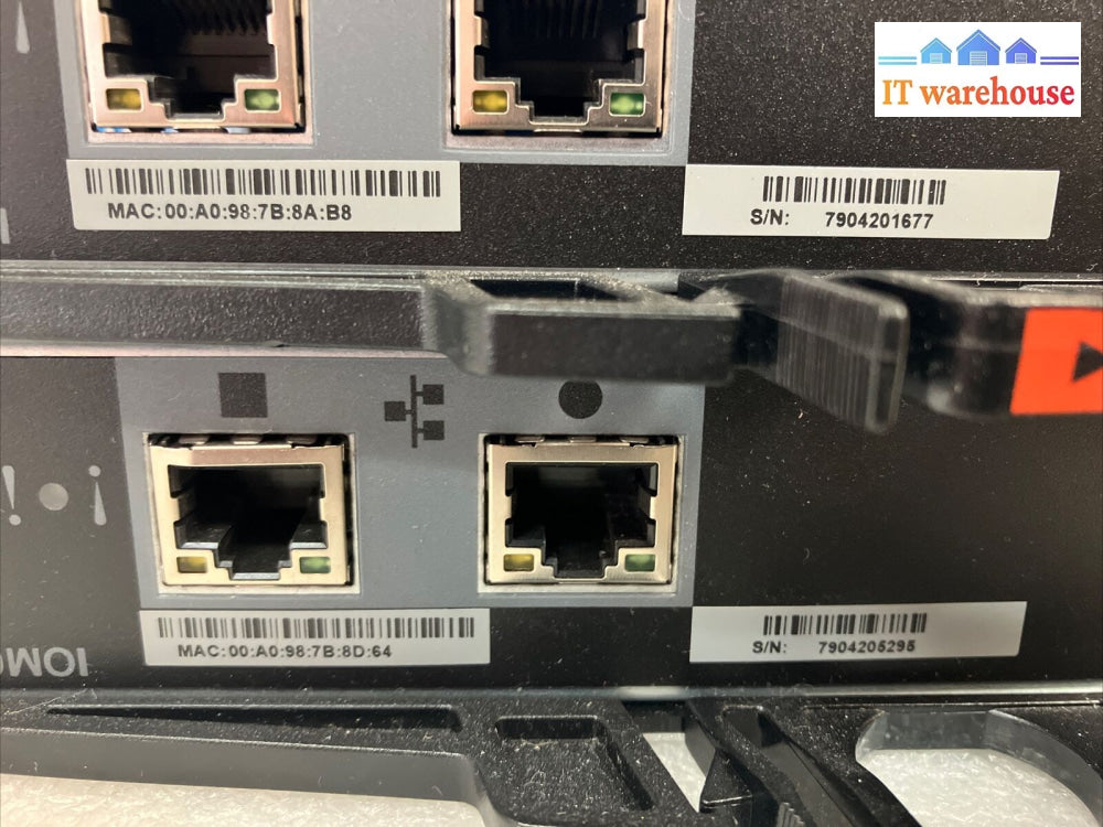 Lot 2X Netapp Iom6 111-00190 + B0 Sas Storage Controller Ethernet Server Module ~