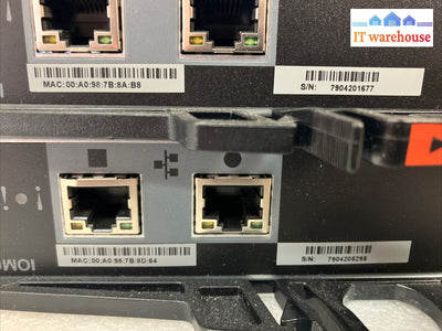 Lot 2X Netapp Iom6 111-00190 + B0 Sas Storage Controller Ethernet Server Module ~