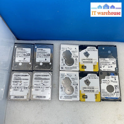 Lot Of 10 Laptop 1Tb Hard Drive Sata (All Remaining Life 1000 Days 6X Slim 4)
