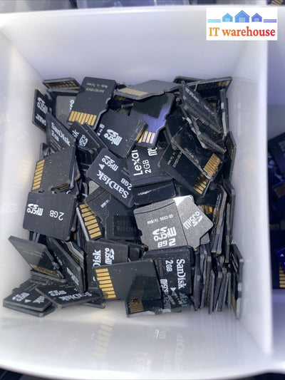 Lot Of (100) Mixed Brand 2Gb Micro Sd Memory Cards