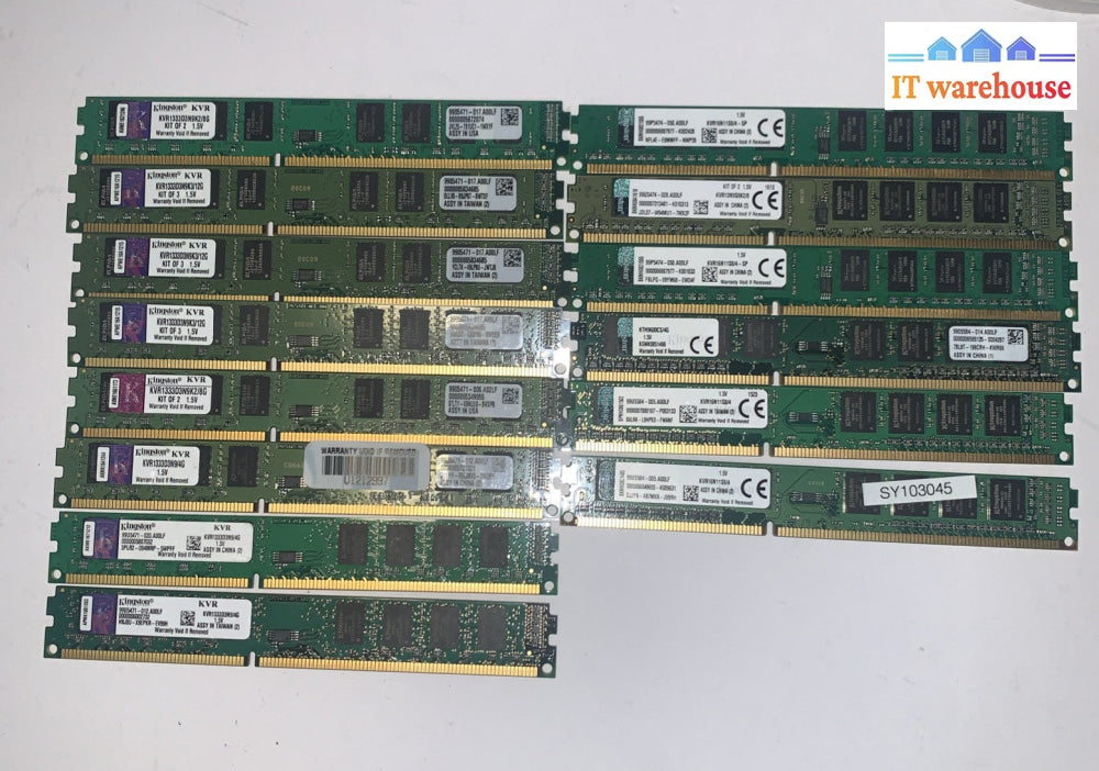 Lot of 14 Kingston low profile DDR3 4GB PC3 desktop memory RAM