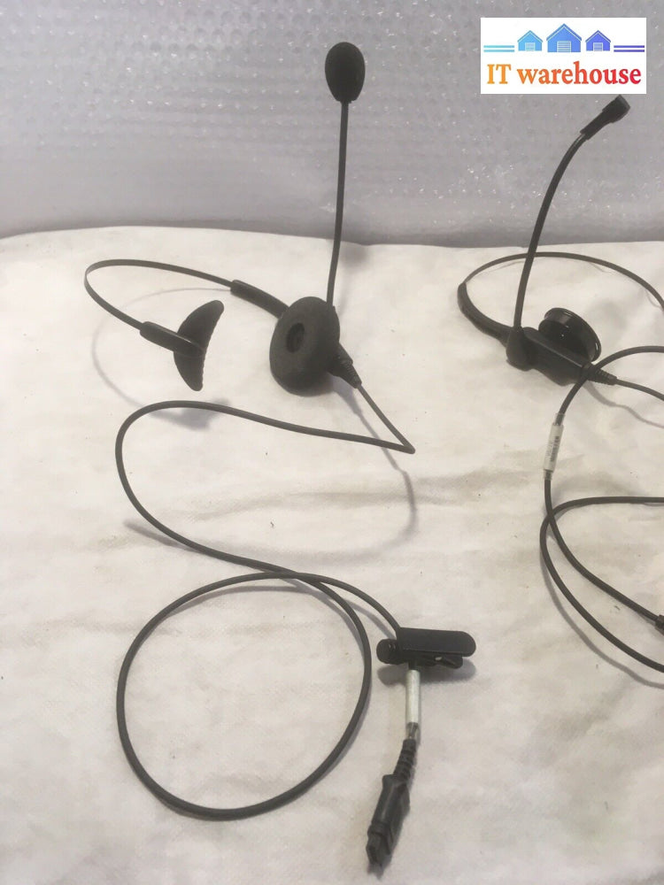 + Lot Of 15 Call Center Headset Earphone With Microphone Without Cable