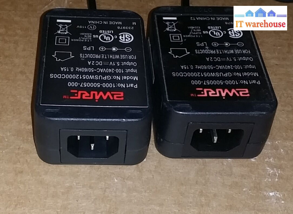 Lot Of 2 2Wire 5.1V 2A Ac/Dc Adapter Gpusw0512000Cd0S 1000-500057-000
