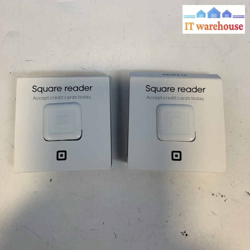 Lot of 2 Credit Card Reader Chip Machine for Mobile Phones iPhone iPad Square