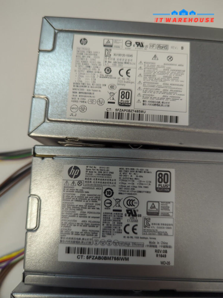 Lot Of 2 HP EliteDesk 800 G2/ 600 G2/ 200W Power Supply 901912-004 796419-001