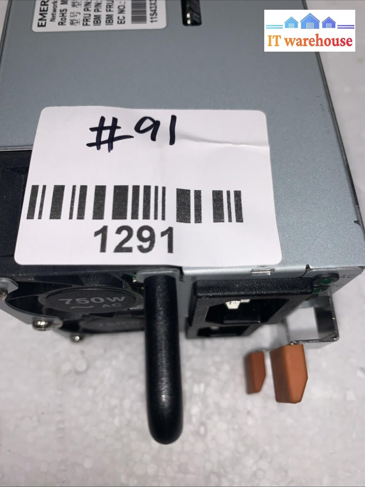 LOT OF 2 IBM 94Y8086 750W 43X3313 POWER SUPPLY P/N: 7001065-J002