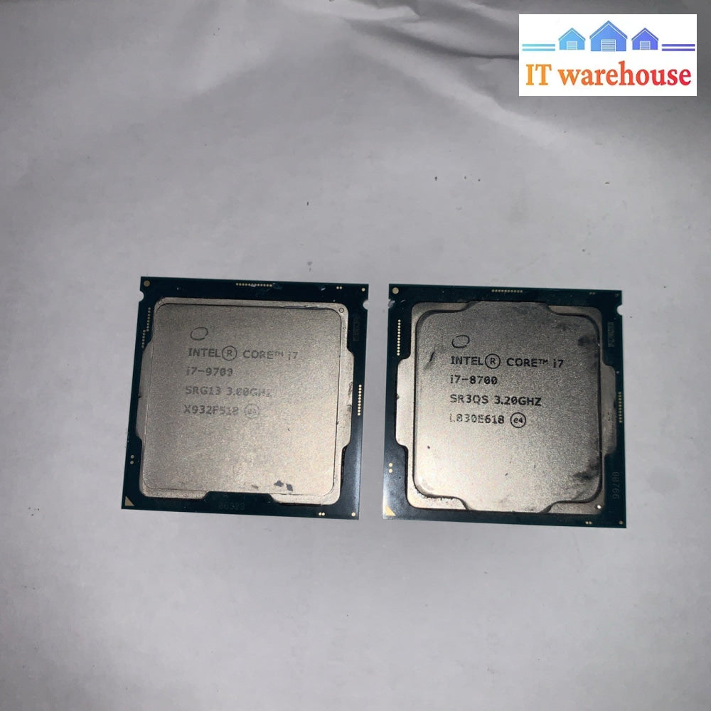 Lot of 2 Intel Core i7-9700 CPU