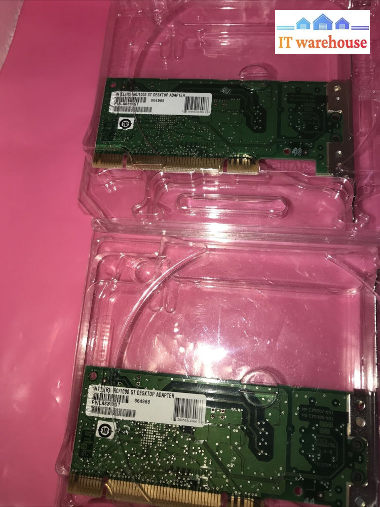 Lot Of 2 Intel Pro/1000 Gt Desktop Gigabit Network Adapter 1000Mbps