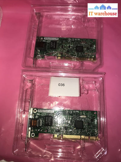 Lot Of 2 Intel Pro/1000 Gt Desktop Gigabit Network Adapter 1000Mbps
