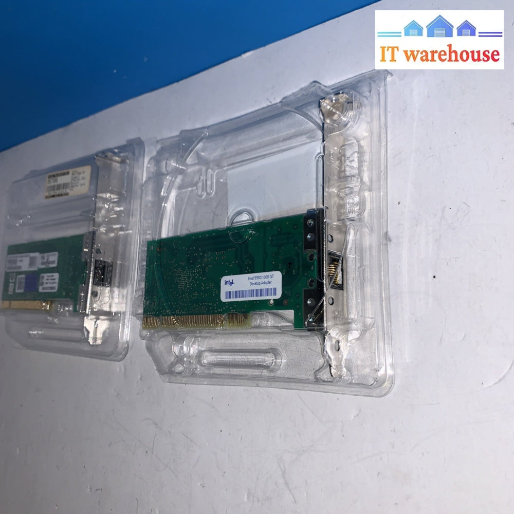 Lot of 2 Intel Pro/1000 GT Desktop Gigabit Network Adapter