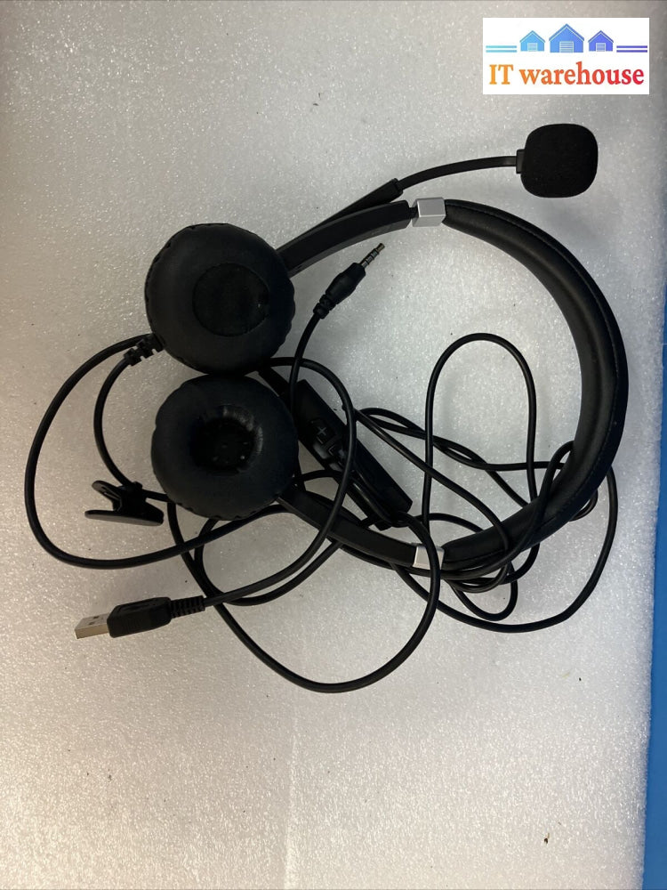 Lot Of 2 Logi Infurture Headset Usb With Noise Cancelling Microphone ~