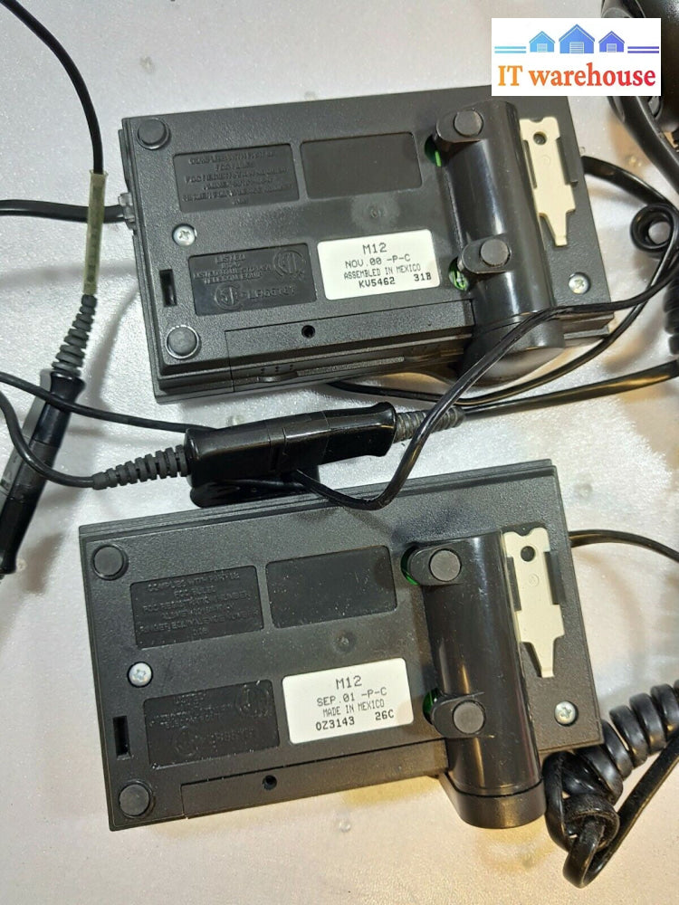 - lot of 2 Plantronics M12 Vista Amplifier w/Headset (no adapter)