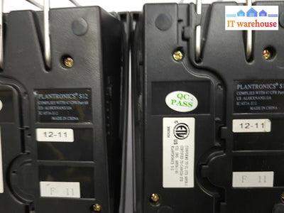 - Lot Of 2 Plantronics S12 Telephone Headset System Base(No Headset No Adapter)