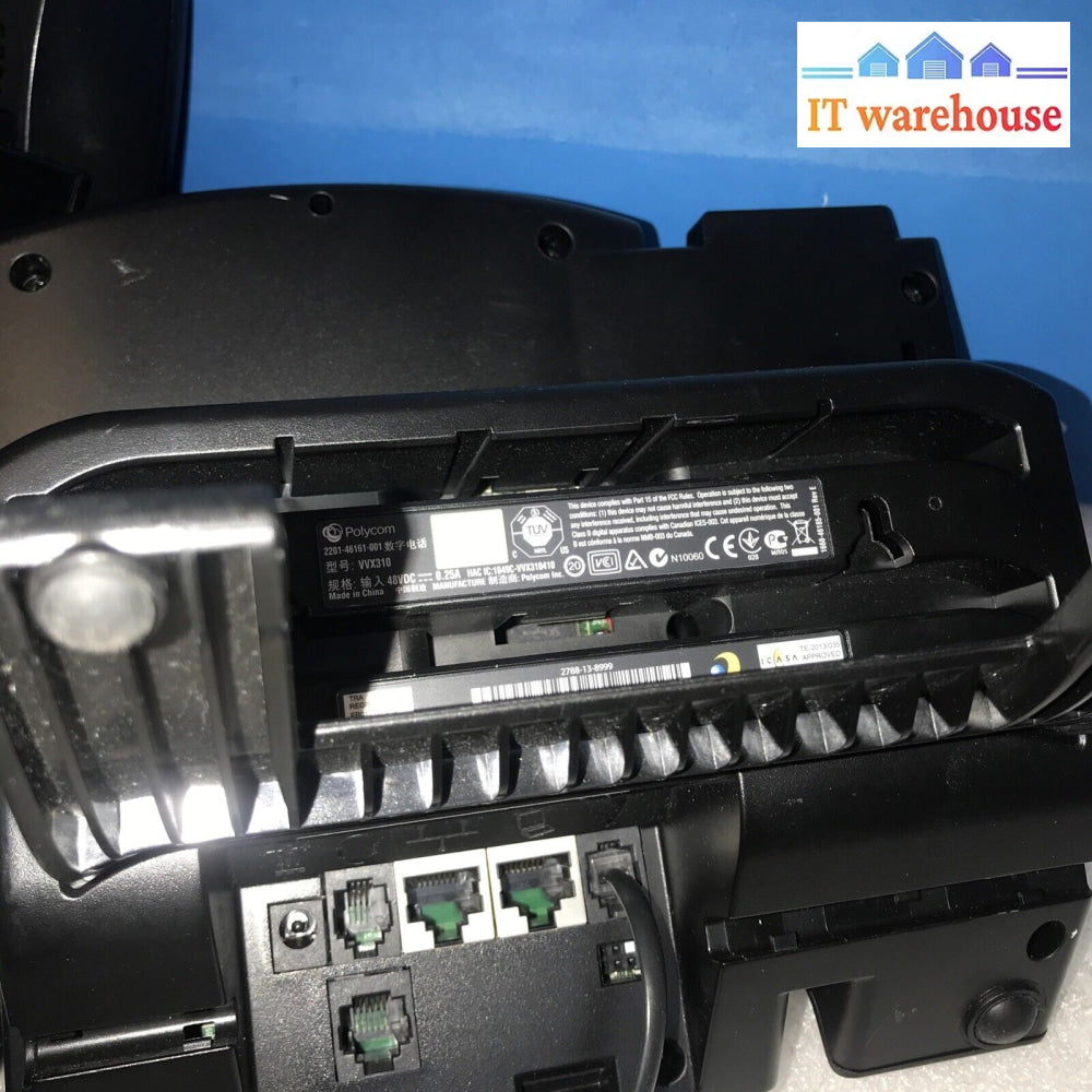 Lot Of 2 Polycom Vvx410 / Vvx310 Voip Phone