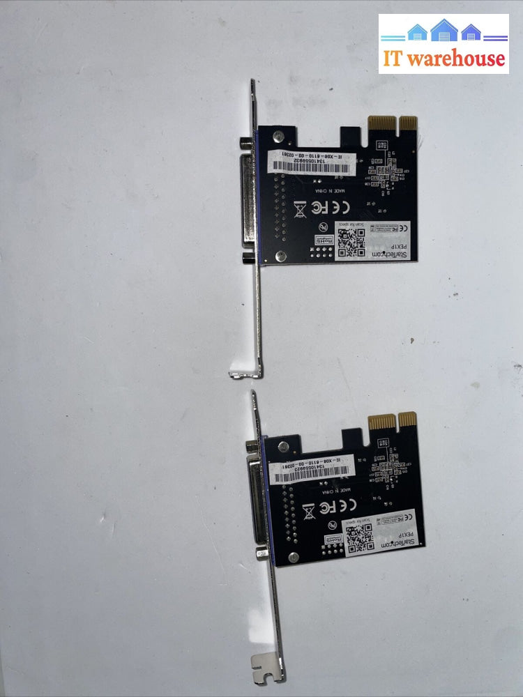 Lot Of 2 Startech Pex1P Port Pci-E Low Profile Parallel Adapter Card