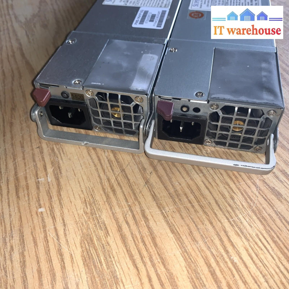 Lot of 2 SuperMicro PWS-1K41P-SQ 1400W server redundant power supply