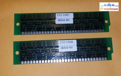 Lot Of 2 Vintage Memory 4Mx9-80 80Ns Ram