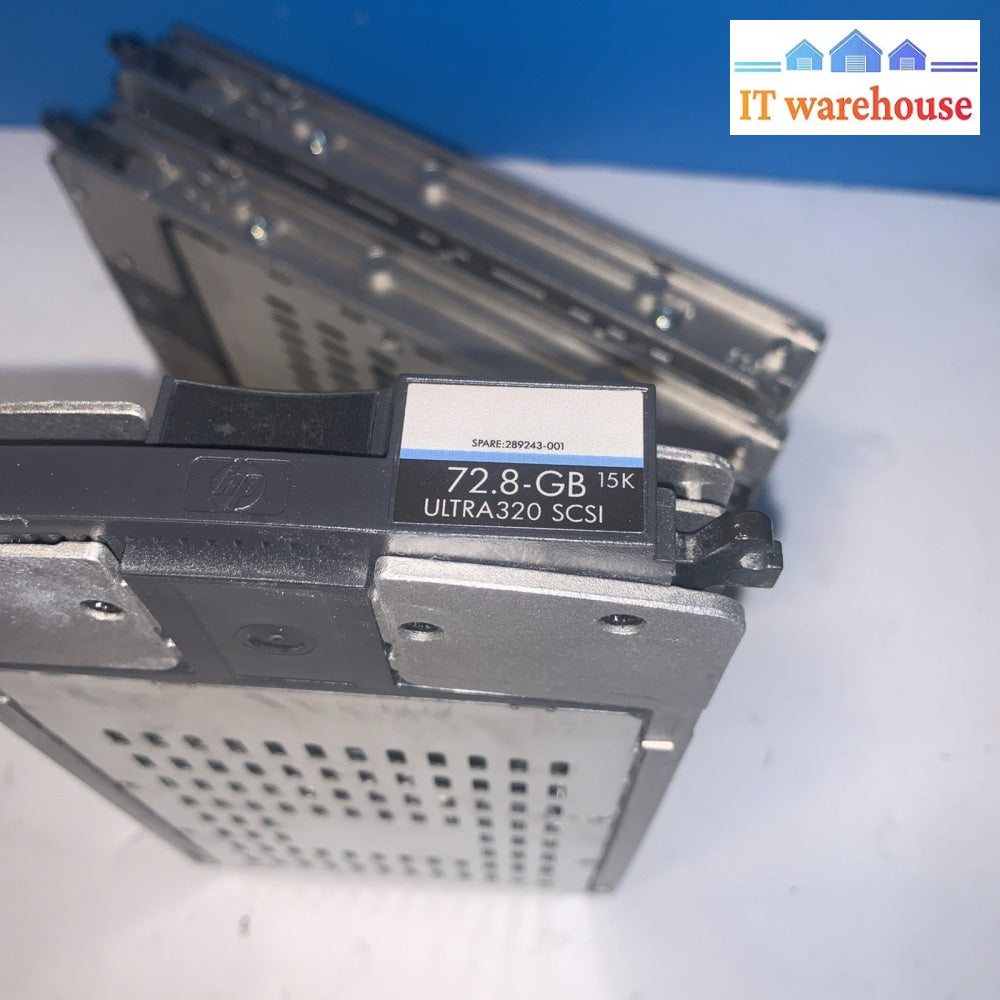 Lot of 3 Fujitsu MAU3073NC 73GB 15K RPM Wide Ultra320 SCSI 80 pin HDD