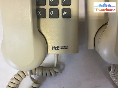 Lot Of 3 Grade A) Vintage Nt Nortel Telephones