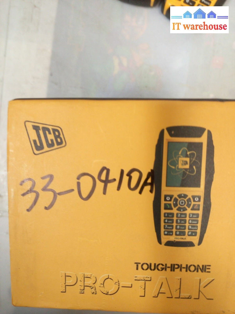 - LOT OF 3 JCB PRO TALK TP851 DUAL SIM MOBILE PHONE
