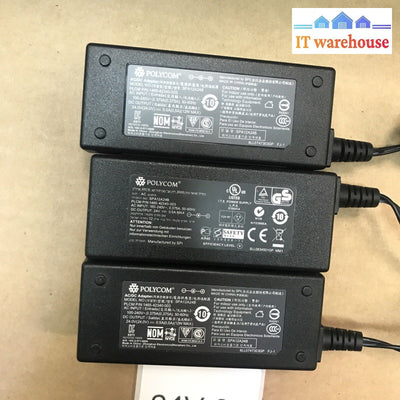Lot Of 3 Polycom Cx500/Cx600 Power Supply 24V 0.5A Spa12A24B-Ply 1465-42340-003