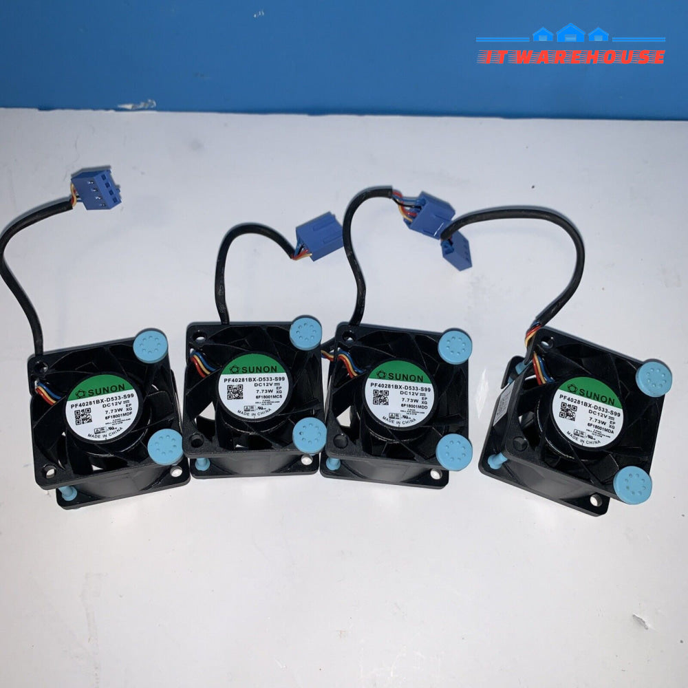 Lot of 4 Genuine Fan PF40281BX-D533-S99 G9FDR 86CG4 FOR Dell