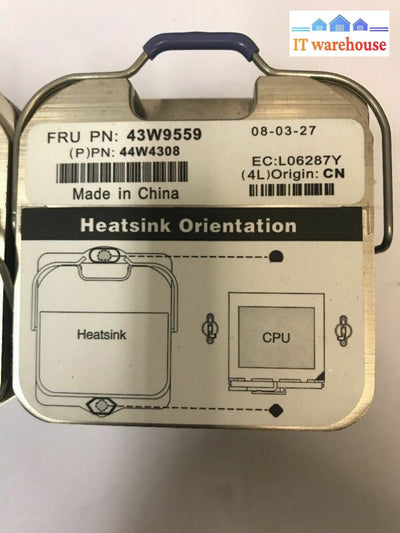 - Lot Of 4 Ibm X3850 M2 X3950 Server Heatsink 44W4308 43W9559