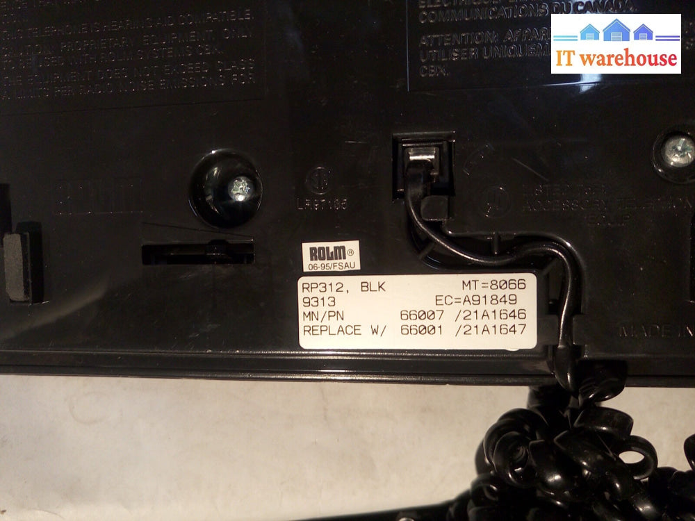 - Lot Of 4 Rolm Rp312 Black Business Telephone @@@