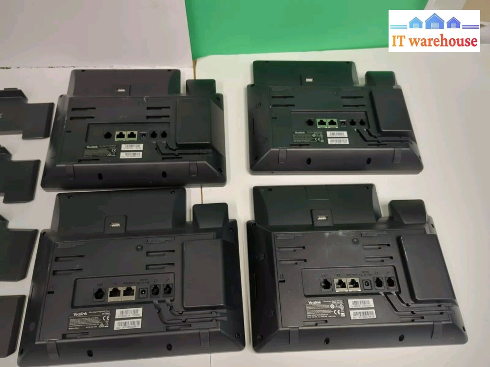Lot Of 4 Yealink Sip-T48G/T48S Voip Office Phone Bases W/ Stand (No Handset) -