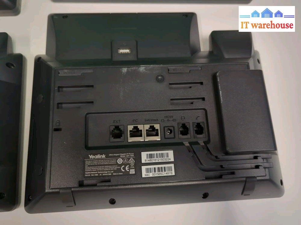 Lot Of 4 Yealink Sip-T48G/T48S Voip Office Phone Bases W/ Stand (No Handset) -