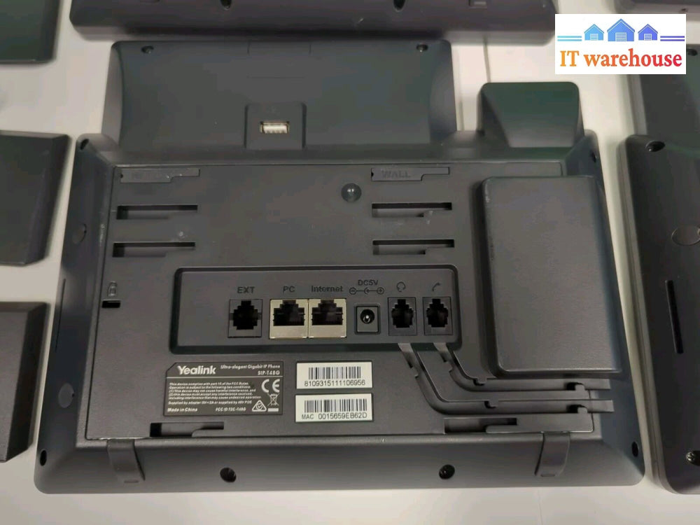 Lot Of 4 Yealink Sip-T48G/T48S Voip Office Phone Bases W/ Stand (No Handset) -