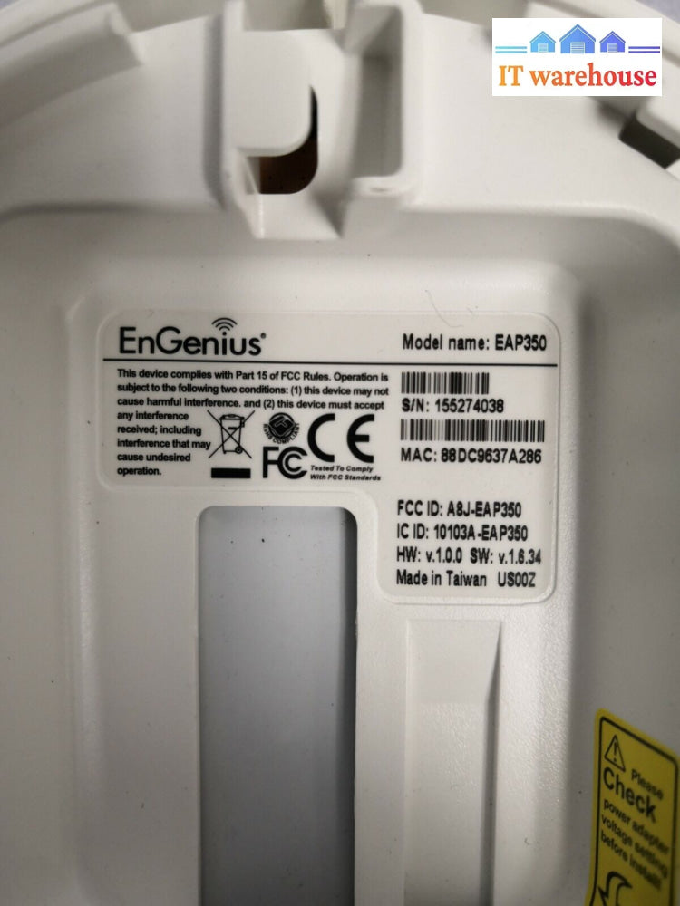 - Lot Of 5 Engenius Eap350 Wireless-N Access Point W/ Ac