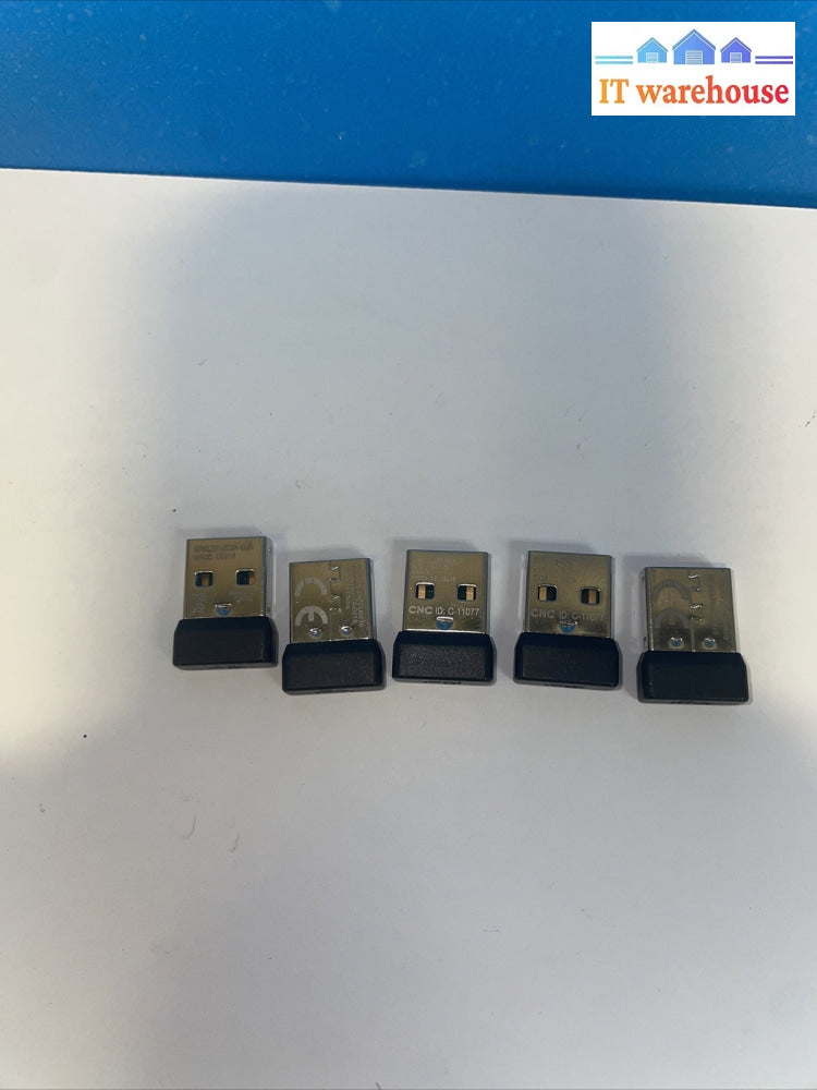Lot of 5 Logitech Non-Unifying Nano Receiver USB Nano Dongle (Logi, C-U0010)