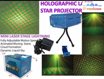 Lot Of 5 NEW YX-040 Mini Laser Stage Lighting Star Projector $64.99