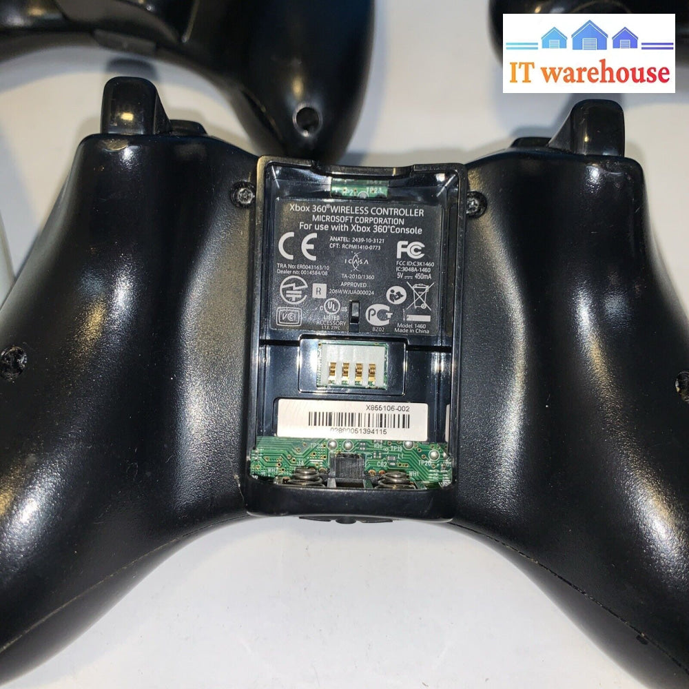 Lot Of 5 Official Microsoft Xbox 360 Wireless Gaming Controller