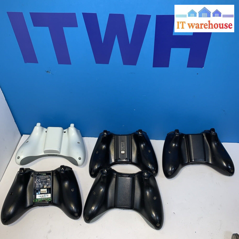 Lot Of 5 Official Microsoft Xbox 360 Wireless Gaming Controller