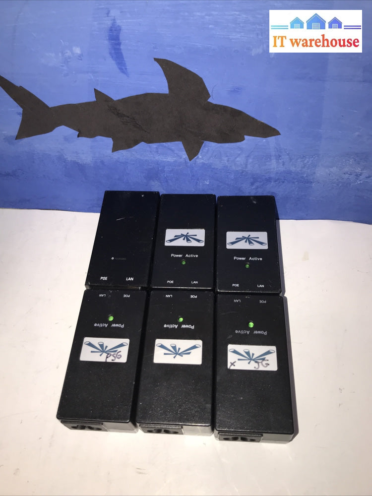 Lot of (6) Ubiquiti Networks Gigabit PoE Injectors UBI-POE-24-5 24v 0.5A