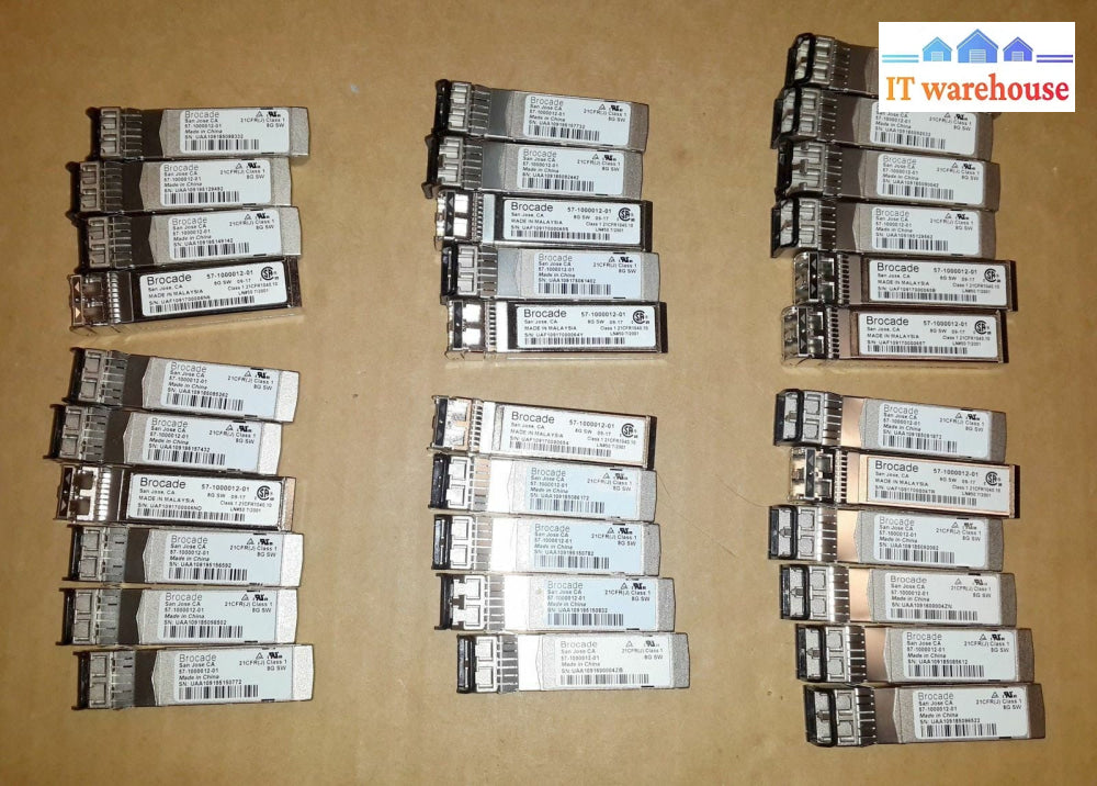 Lot of 8 Brocade 8G SW 57-1000012-01 8GB 850nm Optical Transceiver SFP Module