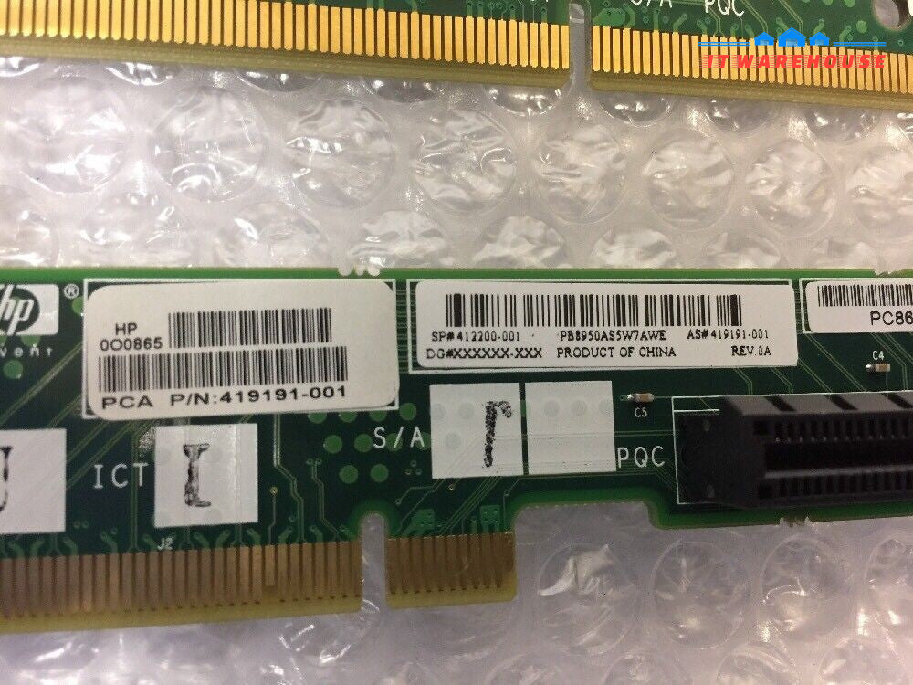 - Lot of 8 HP ProLiant DL360 G5 PCI & PCI-E Riser Boards 419192-001 412200-001
