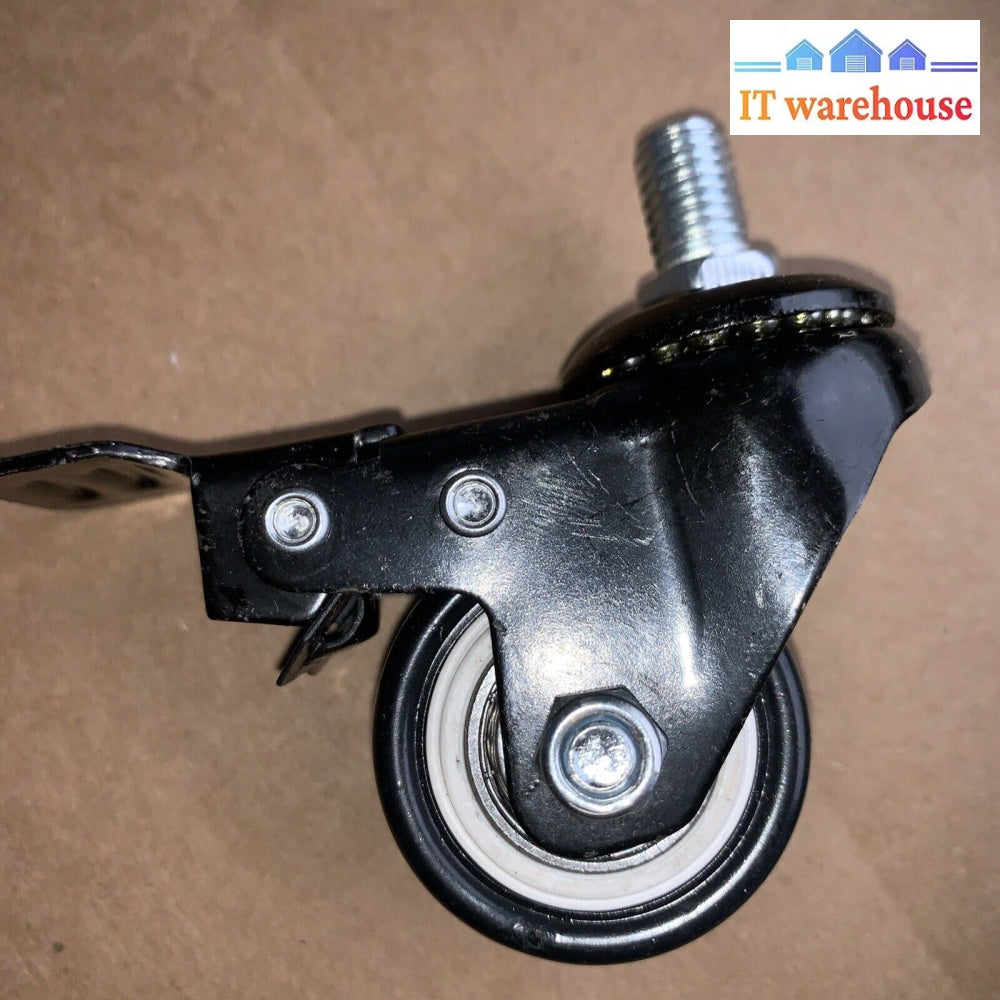 Lot Of 8 Swivel Caster W/ Lock - Stem Mount