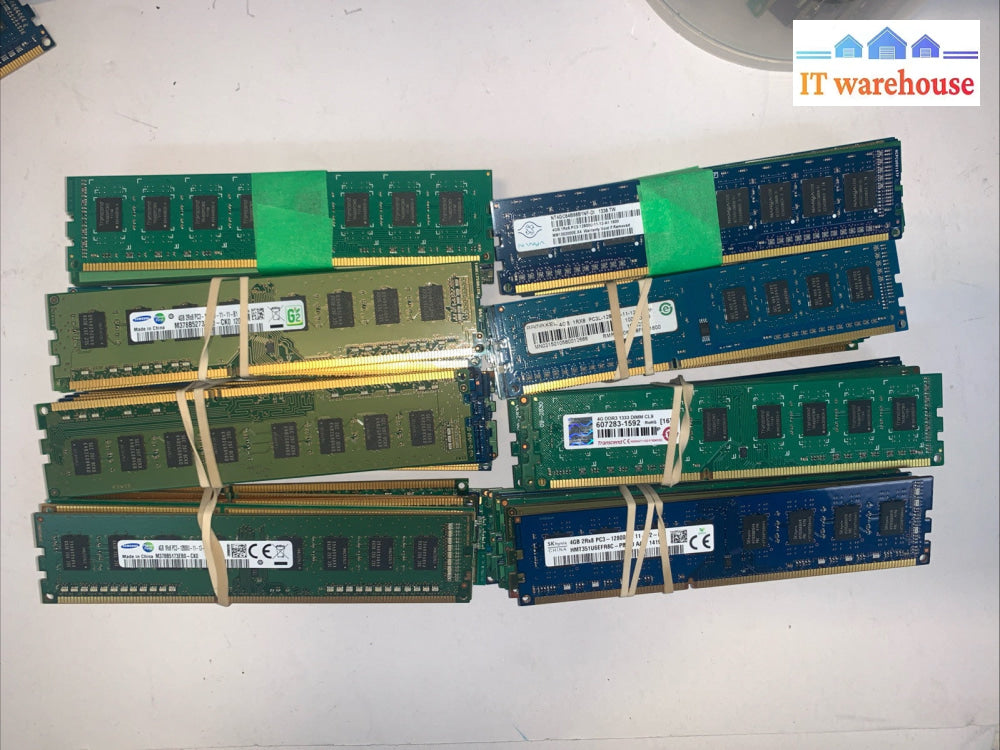 Lot of 80 Desktop DDR3 PC3 non-ecc Ram memory
