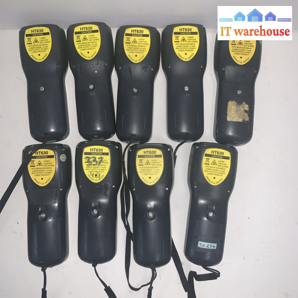 Lot of 9 UNITECH HT630 DATA COLLECTION TERMINAL SCANNER (Read)