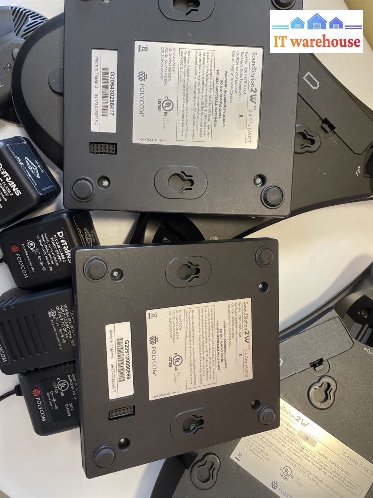 Lots (Nice) Polycom Soundstation 2W 2201-67810/07810-001 2.4Ghz Wdct