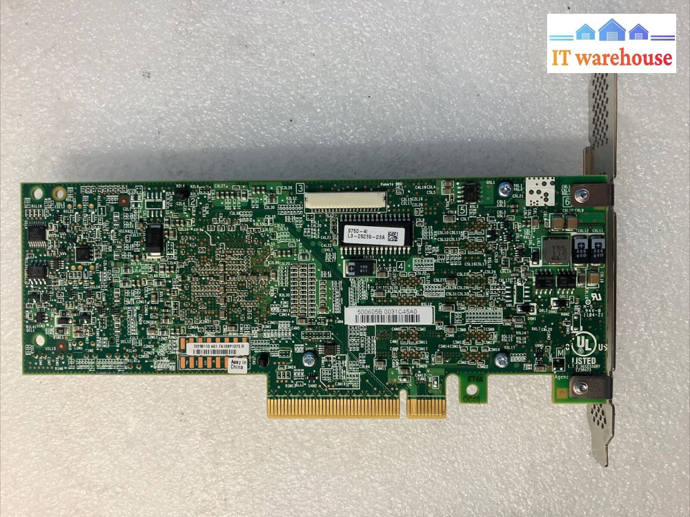 Lsi 9750-4I L3-25239-23A Raid Sas-2 Pci-E With Battery 990708 & L1-25034-02 ~