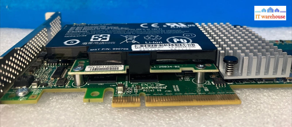 Lsi 9750-4I L3-25239-23A Raid Sas-2 Pci-E With Battery 990708 & L1-25034-02 ~