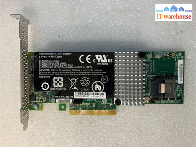 Lsi 9750-4I L3-25239-23A Raid Sas-2 Pci-E With Battery 990708 & L1-25034-02 ~