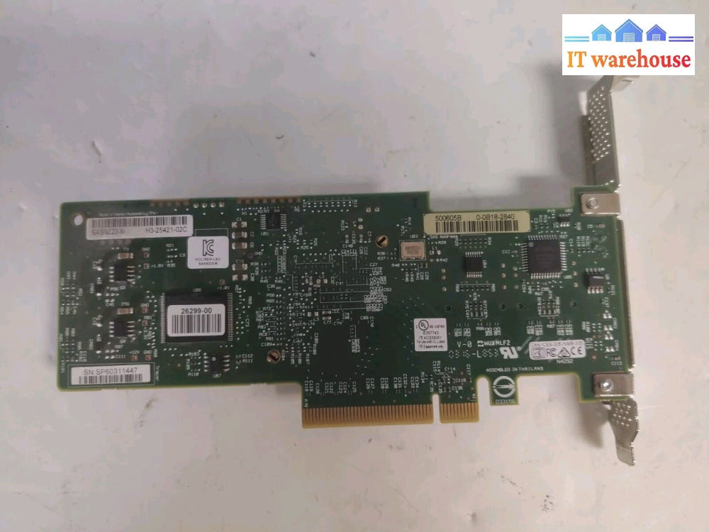 Lsi Sas9223-8I 6Gbps Sas/Sata Controller Card ~