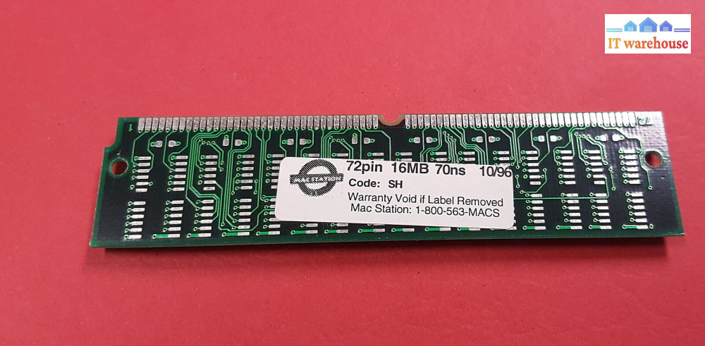 Mac Station 72Pin 16Mb 70Ns Memory Ram Code: Sh