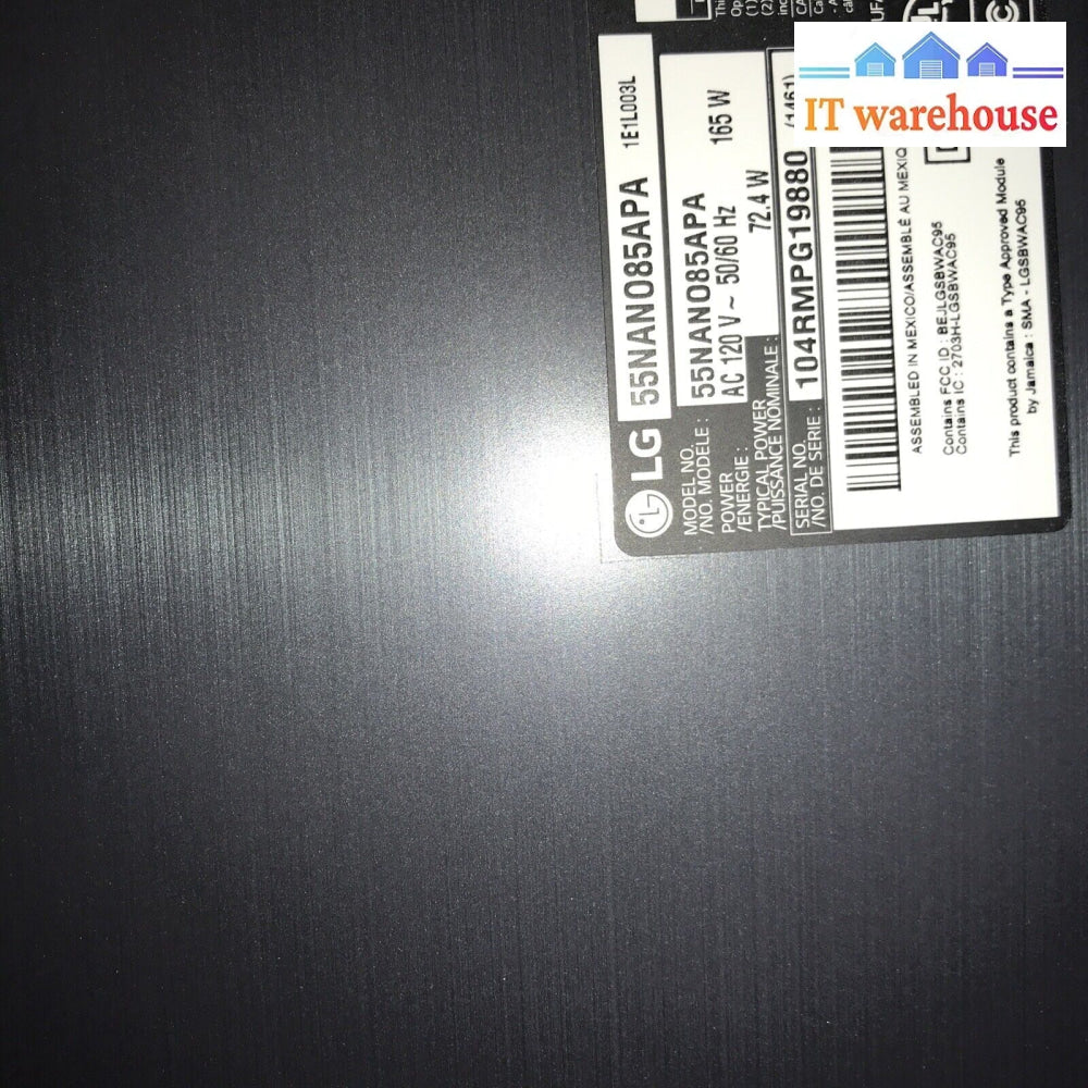 Mainboard For Lg Nano90 55’ 4K Smart Nanocell Tv - 55Nano85Apa